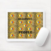 Ethnic African Art Design Print: Schöne Menschen Mousepad (Mit Mouse)
