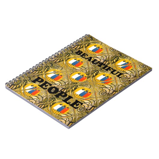 Ethnic African Art Design Print: Schöne Menschen Notizblock (Linke Seite)