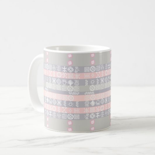 Ethnic African Boho Design Kaffeetasse (Vorderseite Links)