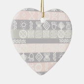 Ethnic African Boho Design Keramik Ornament (Rechts)