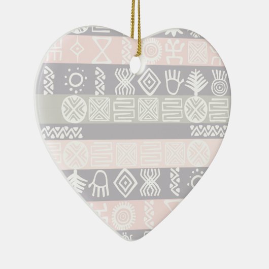 Ethnic African Boho Design Keramik Ornament (Rechts)