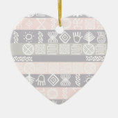 Ethnic African Boho Design Keramik Ornament (Vorne)