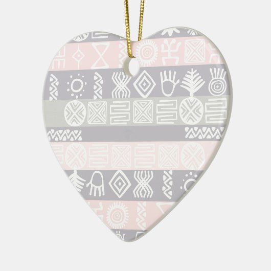 Ethnic African Boho Design Keramik Ornament (Links)