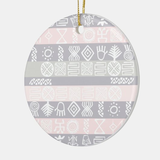 Ethnic African Boho Design Keramik Ornament (Links)