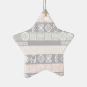 Ethnic African Boho Design Star Ornament (Rechts)