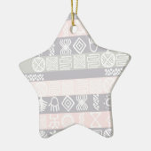 Ethnic African Boho Design Star Ornament (Links)