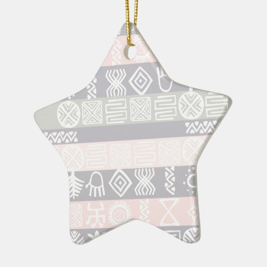 Ethnic African Boho Design Star Ornament (Links)
