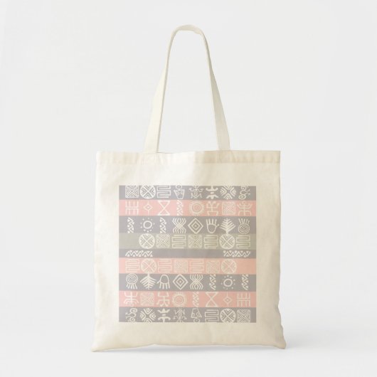 Ethnic African Boho Design Tote Bag Tragetasche (Vorne)