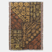 Ethnic African Pattern- browns and golds #10 Decke (Vorderseite Vertikal)