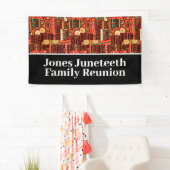 Ethnic Afrocentric Kente Tribal Muster Luggage Banner (Insitu)