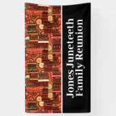 Ethnic Afrocentric Kente Tribal Muster Luggage Banner (Vertikal)