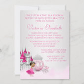 Ethnic Ainderella Princess Geburtstagsparty Einladung (Rückseite)