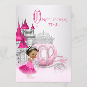 Ethnic Ainderella Princess Geburtstagsparty Einladung