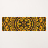 Ethnic Amber Mandala 2 Yogamatte (Rückseite (Horizontal))