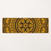 Ethnic Amber Mandala 2 Yogamatte (Vorderseite (Horizontal))
