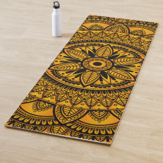 Ethnic Amber Mandala 2 Yogamatte