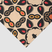 Ethnic Arabesque Geometric Boho Chic Muster Seidenpapier (Ausschnitt)