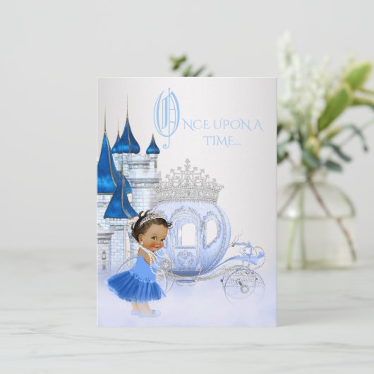 Ethnic Aschenella war einmal eine Zeitprinzessin Einladung (Stehend Vorderseite)