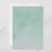 Ethnic Baby Fairy in Blume Kinderdusche Einladung (Rückseite)