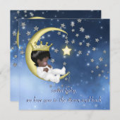 Ethnic Baby Shower Einladung (Vorne/Hinten)