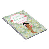 Ethnic Baby Tropical Hawaiian Shower Guest Book Notizblock (Rechte Seite)