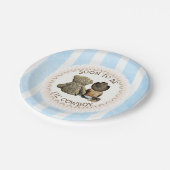 Ethnic bald zu Lil' Cowboy Baby Showpaper Pappteller (Schrägansicht)