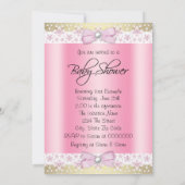 Ethnic Ballerina Tutu Baby Girl Dusche Einladung (Rückseite)