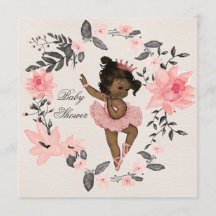 Ethnic Ballerina Watercolor Kinderdusche