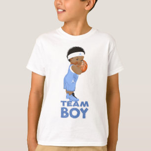 Ethnic Basketball Team Boy Baby Gender Reveal T-Shirt