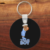 Ethnic Basketball Team Boy Baby Schlüsselanhänger (Vorderseite)