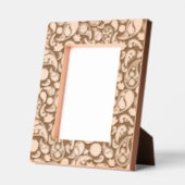 Ethnic Black & White Paisley Floral Geätzte Rahmen (Links)