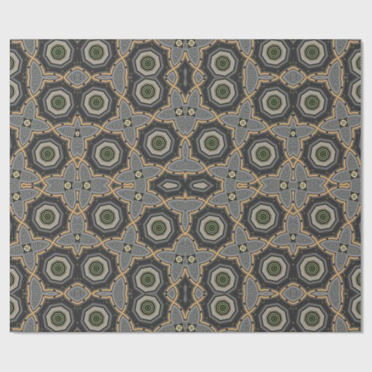 Ethnic Block Texture Geschenkpapier (Flach)