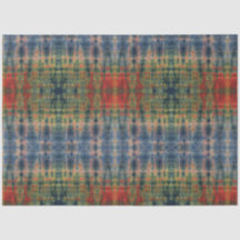 Ethnic Blue Green Gefärbte Krawatte Traditionelles