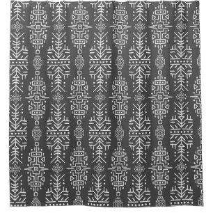 Ethnic Boho Chic: Nahtloses Stammesdesign Duschvorhang