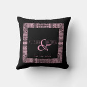 Ethnic Boho-chic Personalisiert Wedding Pillow 3 Kissen (Rückseite)