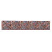 Ethnic Boho Colorful Pattern Red Blue & Gold Mittelgroßer Tischläufer (Horizontal)