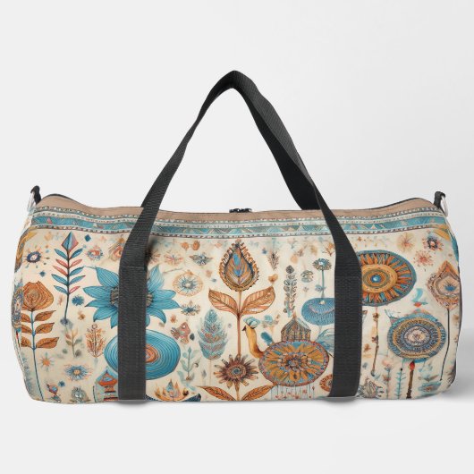 Ethnic Boho Elements Duffle Bag (Vorderseite)
