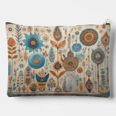 Ethnic Boho Elements Zippered Pouch Zubehörtasche (Rückseite)