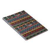 Ethnic Boho: Geometrische Pixel Print Notizblock (Rechte Seite)