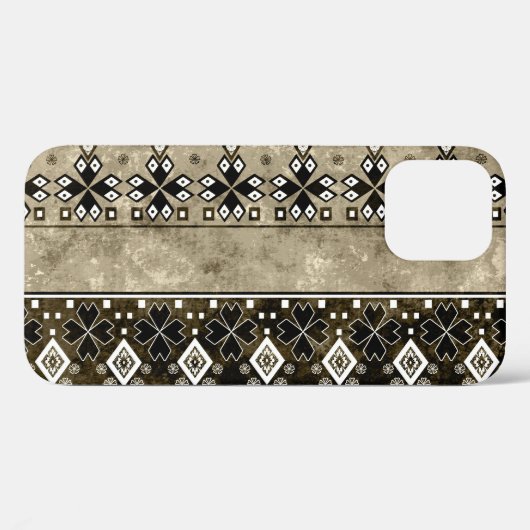 Ethnic Boho Grunge: farbenfrohe Muster Case-Mate iPhone Hülle (Rückseite (Horizontal))