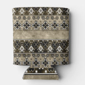 Ethnic Boho Grunge: farbenfrohe Muster Dosenkühler (Rückseite)
