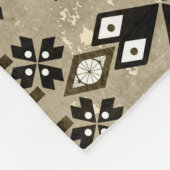 Ethnic Boho Grunge: farbenfrohe Muster Fleecedecke (Ecke)