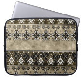 Ethnic Boho Grunge: farbenfrohe Muster Laptopschutzhülle (Vorderseite)
