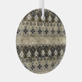 Ethnic Boho Grunge: farbenfrohe Muster Ornament Aus Glas (Vorderseite Rechts)