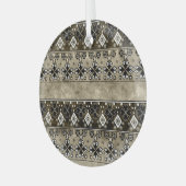 Ethnic Boho Grunge: farbenfrohe Muster Ornament Aus Glas (Vorderseite links)