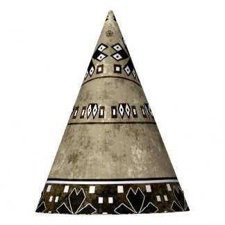 Ethnic Boho Grunge: farbenfrohe Muster Partyhütchen