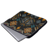 Ethnic Boho Ornament Nahtloses Muster Laptopschutzhülle (Vorne Knopf)