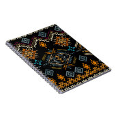 Ethnic Boho Ornament Nahtloses Muster Notizblock (Rechte Seite)