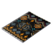 Ethnic Boho Ornament Nahtloses Muster Notizblock (Linke Seite)