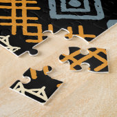 Ethnic Boho Ornament Nahtloses Muster Puzzle (Seite)